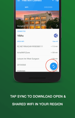 Screenshot of the application Free WiFi Connect - #2