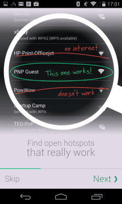 Screenshot of the application Free Zone - Free WiFi Scanner - #4
