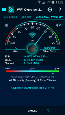 Screenshot of the application WiFi Overview 360 - #6