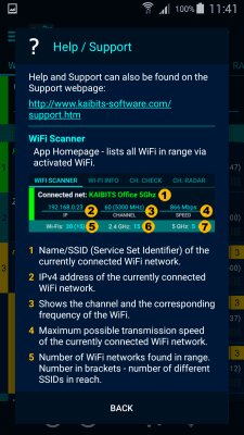 Screenshot of the application WiFi Overview 360 - #8
