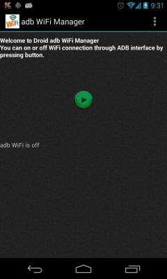 Screenshot of the application Droid ADB WIFI Manager - #1