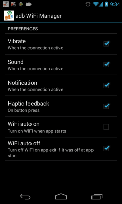 Screenshot of the application Droid ADB WIFI Manager - #3