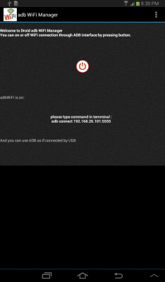 Screenshot of the application Droid ADB WIFI Manager - #6