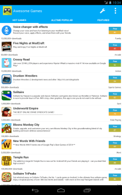 Screenshot of the application AppBrain Find Awesome Games - #4