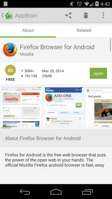 Screenshot of the application AppBrain App Market - #4