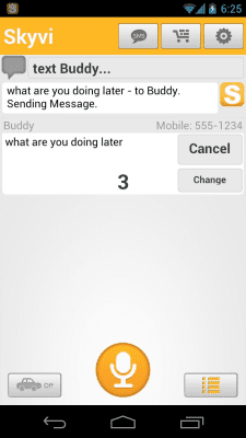 Screenshot of the application Skyvi (Siri for Android) - #2