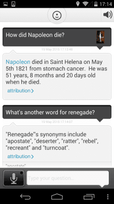 Screenshot of the application Evi - #4