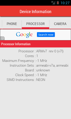 Screenshot of the application My Device Info - #3