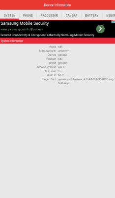 Screenshot of the application My Device Info - #8