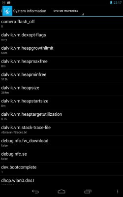 Screenshot of the application System Information - DEVICE - #3