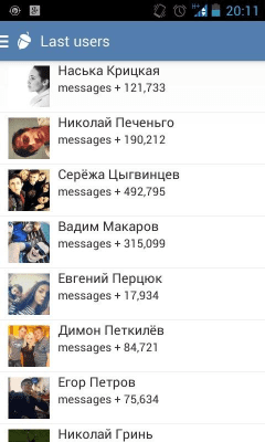 Screenshot of the application Wnutter - #3