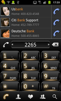 Screenshot of the application RocketDial Vita Minka Theme - #1