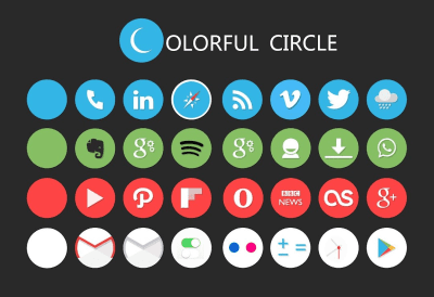 Screenshot of the application Circle Solo Launcher Theme - #2