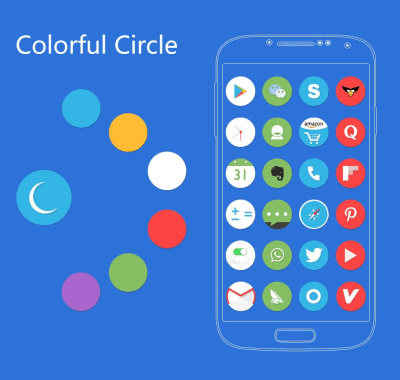 Screenshot of the application Circle Solo Launcher Theme - #3
