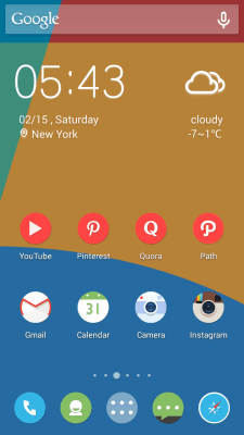 Screenshot of the application Circle Solo Launcher Theme - #4