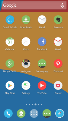 Screenshot of the application Circle Solo Launcher Theme - #5