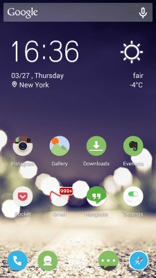 Screenshot of the application Circle Solo Launcher Theme - #6