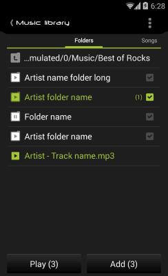 Screenshot of the application Carbo skin for NRG Player - #5