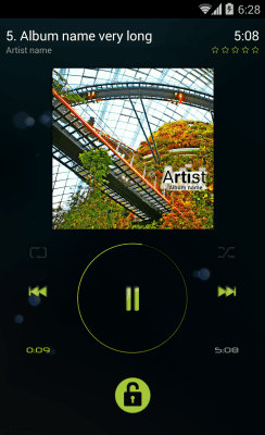 Screenshot of the application Carbo skin for NRG Player - #7