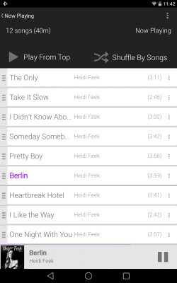 Screenshot of the application Rocket Player Light Purple - #5