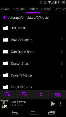 Screenshot of the application Rocket Player Dark Purple Skin - #4