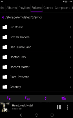 Screenshot of the application Rocket Player Dark Purple Skin - #6