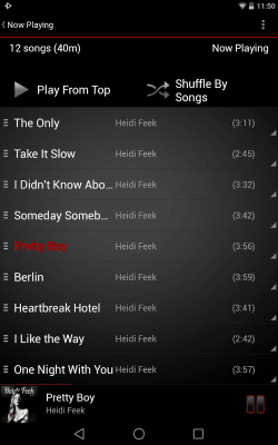 Screenshot of the application Rocket Player Classic Red Skin - #7