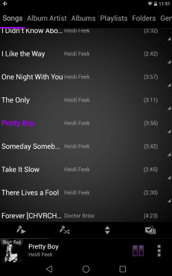 Screenshot of the application Rocket Player Classic Purple - #5