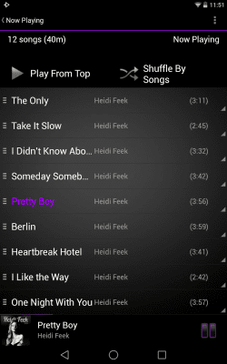 Screenshot of the application Rocket Player Classic Purple - #6