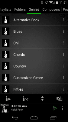 Screenshot of the application Rocket Player Classic Green - #4