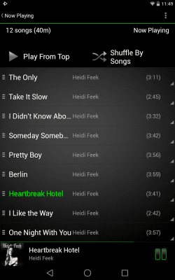 Screenshot of the application Rocket Player Classic Green - #6