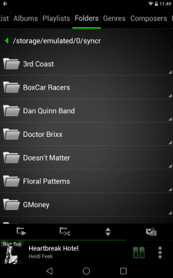 Screenshot of the application Rocket Player Classic Green - #7