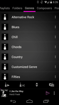 Screenshot of the application Rocket Player Classic Pink - #4