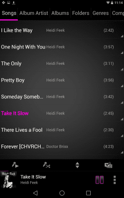 Screenshot of the application Rocket Player Classic Pink - #6