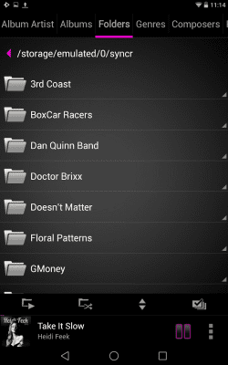Screenshot of the application Rocket Player Classic Pink - #7
