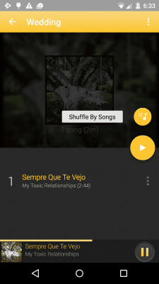 Screenshot of the application Rocket Player Gold Theme - #4