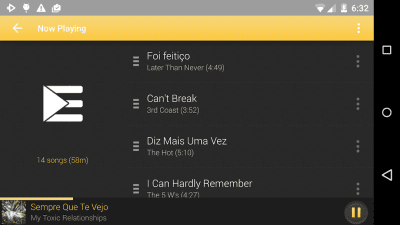 Screenshot of the application Rocket Player Gold Theme - #5