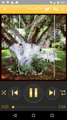 Screenshot of the application Rocket Player Gold Theme - #6