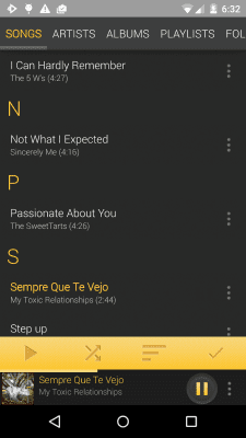 Screenshot of the application Rocket Player Gold Theme - #8