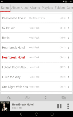 Screenshot of the application Light Red Skin - Rocket Player - #5