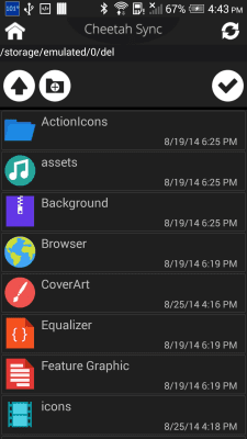 Screenshot of the application Cheetah Sync for Files/Folders - #5