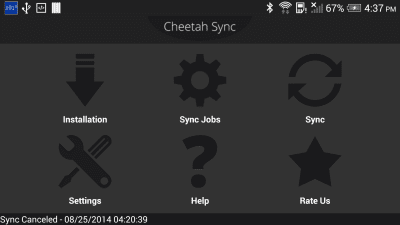 Screenshot of the application Cheetah Sync for Files/Folders - #7
