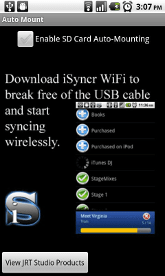 Screenshot of the application Auto Mount Your SD Card - #3