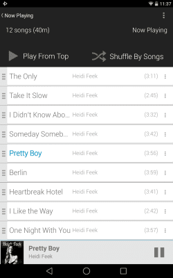 Screenshot of the application Rocket Player Light Blue Theme - #5