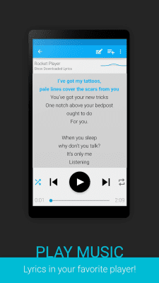 Screenshot of the application Lyrics for Android - #1