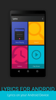 Screenshot of the application Lyrics for Android - #3