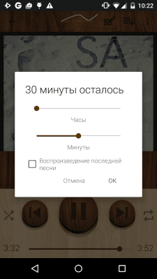 Screenshot of the application Rocket Player Wood theme - #6