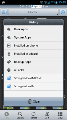 Screenshot of the application ES Themes -- Classic Theme - #3