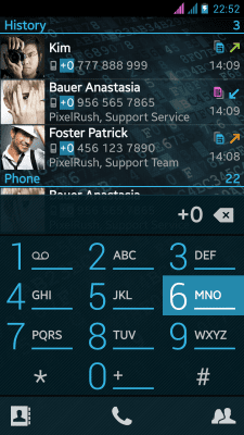 Screenshot of the application PP Theme – Holo (ICS) - #1