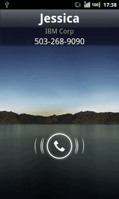 Screenshot of the application Rocket Caller ID CC Theme - #3
